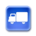 Blue rounded square button - cargo