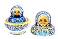 Blue russian dolls Royalty Free Stock Photo