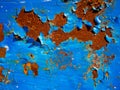 Blue Rust Texture Royalty Free Stock Photo