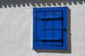 Blue rustic window Royalty Free Stock Photo