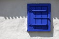 Blue rustic window