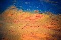 Blue rusty surface texture Royalty Free Stock Photo