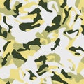 Camouflage Seamless Pattern. Vector Camouflage Illustration. Royalty Free Stock Photo