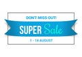 Blue Sale Banner