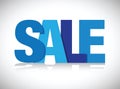 Blue sale sign