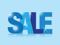 Blue sale sign