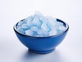 Blue Salt Crystals, Bath Salt for Spa Relax, Cupric Sulfate or Copper Sulfate, Swimming Pool Algicide, Drugs Royalty Free Stock Photo