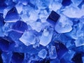 Blue Salt Crystals, Bath Salt for Spa Relax, Cupric Sulfate or Copper Sulfate, Swimming Pool Algicide, Drugs Royalty Free Stock Photo
