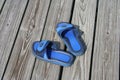 Blue sandals