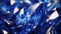 Blue Saphire precious gemstone crystal. Generative Ai Royalty Free Stock Photo