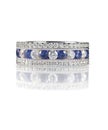Blue sapphire diamond wedding band ring