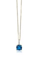 Blue sapphire drop gemstone gem necklace