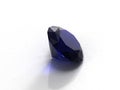 Blue sapphire gemstone Royalty Free Stock Photo