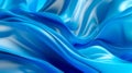 Blue sateen background. Ai generated illustration Royalty Free Stock Photo