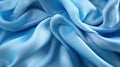 Blue sateen background. Ai generated illustration Royalty Free Stock Photo