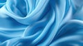 Blue sateen background. Ai generated illustration Royalty Free Stock Photo