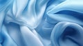 Blue sateen background. Ai generated illustration Royalty Free Stock Photo