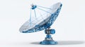 blue satellite dish technology future Royalty Free Stock Photo