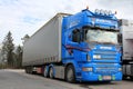 Blue Scania R500 Truck V8