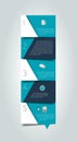 Blue schedule, tab, banner. Minimalistic vector design infographic.