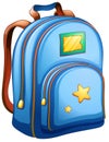 A blue school bag Royalty Free Stock Photo