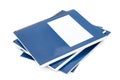 Blue school textbook Royalty Free Stock Photo