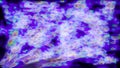 Blue science fiction background of glowing particles with depth of field and bokeh. Particles form line and abstract surface grid