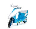 Blue scooter Royalty Free Stock Photo