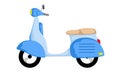 Blue scooter transportation Royalty Free Stock Photo