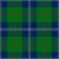 Blue Scottish Seamless Tartan Plaid Royalty Free Stock Photo