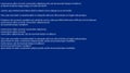 Blue screen of death,