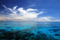 Blue Sea with coral reef from tachai island in Royalty Free Stock Photo