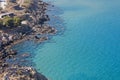 The blue sea at Haraki, Rhodes