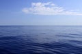 Blue sea horizon ocean perfect in calm Royalty Free Stock Photo