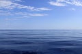 Blue sea horizon ocean perfect in calm Royalty Free Stock Photo