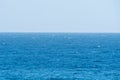 blue sea horizon panorama clear sky Royalty Free Stock Photo