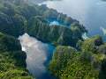 Lakes in Coron, Palawan. Philippines. Royalty Free Stock Photo