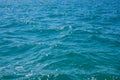 Blue Sea, Ocean Waves Texture. Blue Waves In Full Frame. Sea Surface Texture In Blue Color.