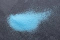 Blue sea salt heap - Copper sulfate Royalty Free Stock Photo