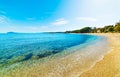 Blue sea in Santa Maria Navarrese shore Royalty Free Stock Photo