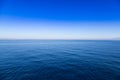 Blue sea and sky horizon background Royalty Free Stock Photo