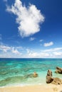The blue sea and sky in Okinawa Royalty Free Stock Photo