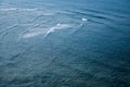 Blue sea and small waves, aerial view Royalty Free Stock Photo