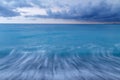 Blue sea water abstract background. Sea and sky. Calm, tranquility and harmony.