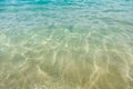 Blue sea water caustics background