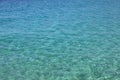 Blue sea water with waves and ripples. Sea background. Adriatic sea, Europe, Italy. Royalty Free Stock Photo