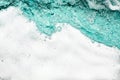 Blue sea water white foam texture background closeup, foamy ocean wave pattern, aqua bubbles surface, swimming pool backdrop Royalty Free Stock Photo