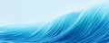Blue sea wave banner. Water flow abstract background