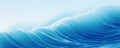 Blue sea wave banner. Water flow abstract background