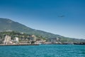 Blue sea in Yalta port Royalty Free Stock Photo